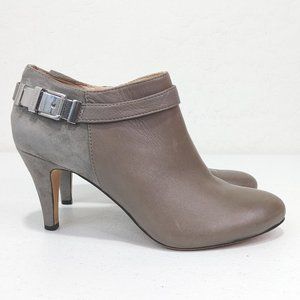 Vince Camuto Vanny Womens Gray Leather 3inches Heel Ankle Bootie Women's…